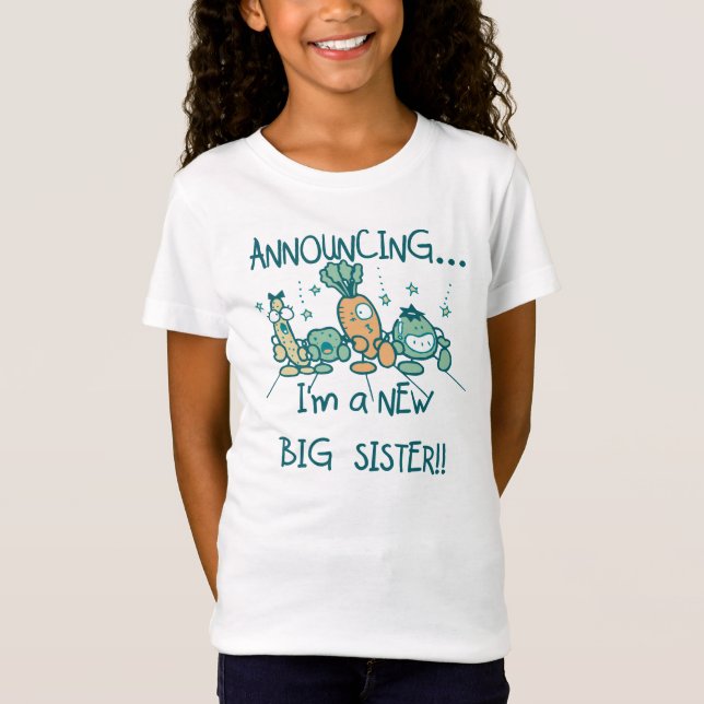 Funny Veggies New Big Sister T-Shirt (Vorderseite)