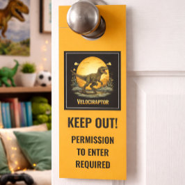 Funny Velociraptor Türanhänger