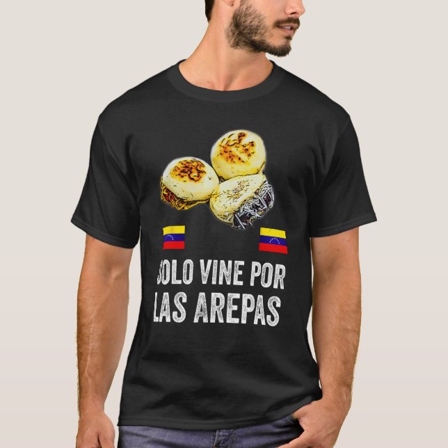 Funny Venezuela Flag Comida Venezolana Arepas Band T-Shirt (Vorderseite)