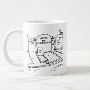 Funny Ventriloquism Gag. Ventriloquist Jumbo-Tasse
