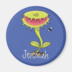 Funny Venus Fliegenfalle Cartoon Illustration Magnet