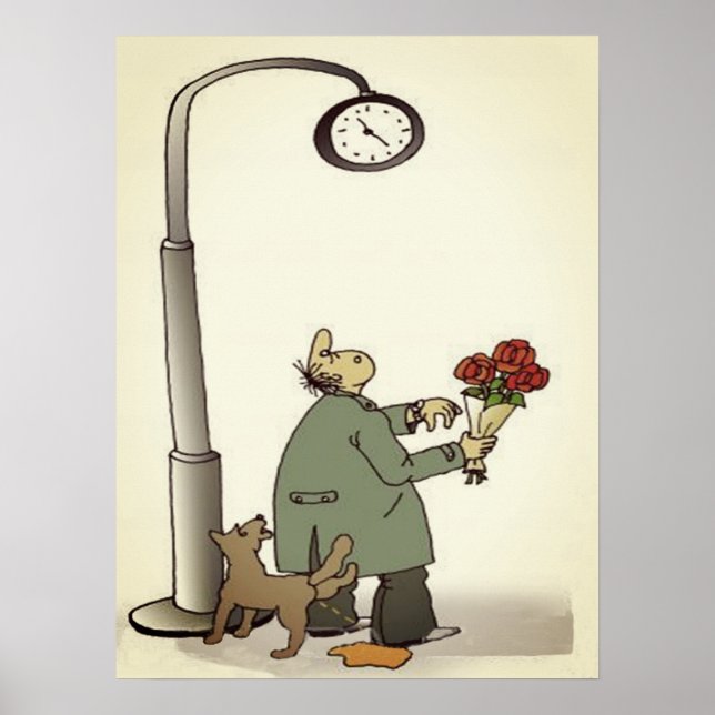 Funny "Verabred Poster" Poster (Vorne)