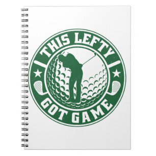 Funny Verlassen Handgolfer Notizblock
