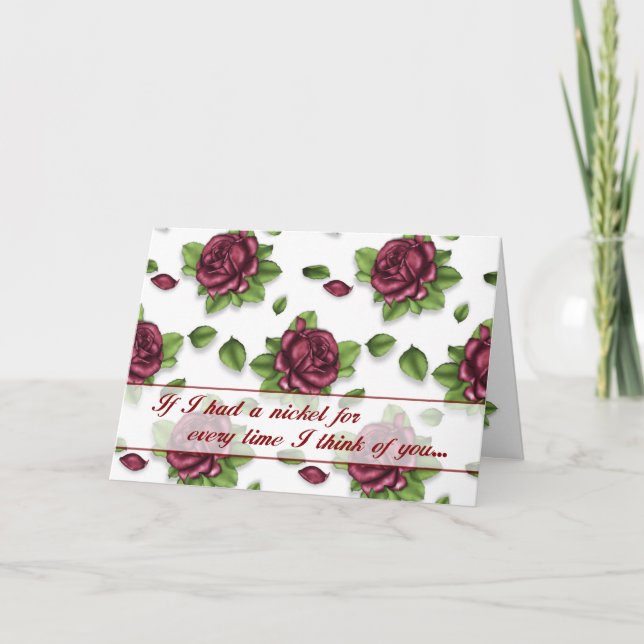 Funny Vermisst You Card Karte (Vorderseite)