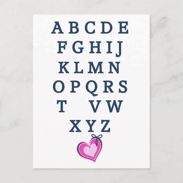 Funny Vermisst You Postkarte (Vorderseite)