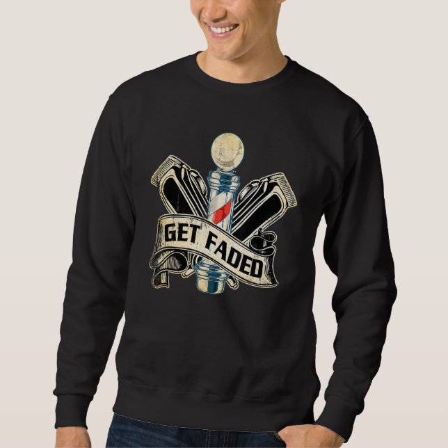 Funny verschwindet Barber für Männer Frauen Coole  Sweatshirt (Vorderseite)