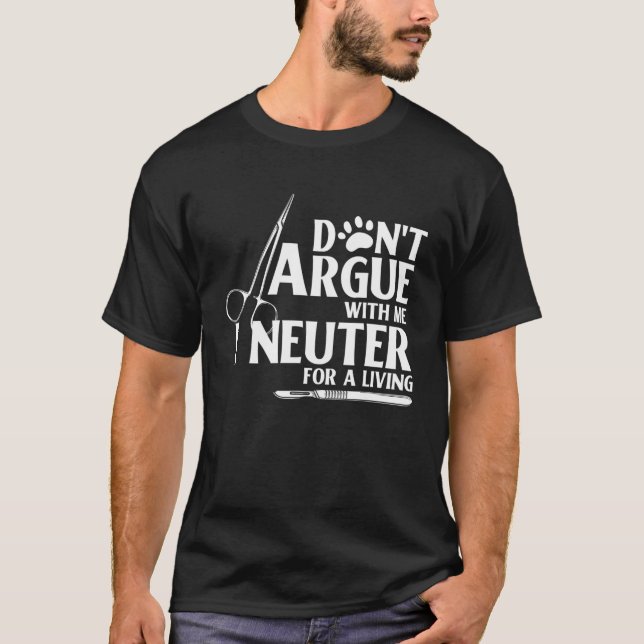 Funny Vet Tech Veterinarian Veterinary Assistant D T-Shirt (Vorderseite)