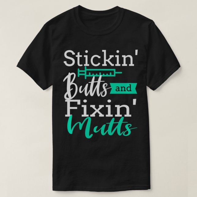 Funny Vet Tech Veterinarian Veterinary Technician  T-Shirt (Design vorne)