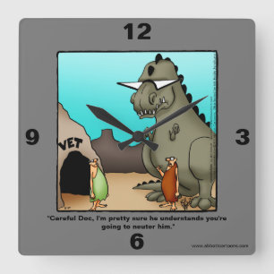 Funny Veterinarian Humor Wall Clock Quadratische Wanduhr