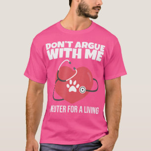 Funny Veterinary Art Men Frauen Tierärztliche Assi T-Shirt