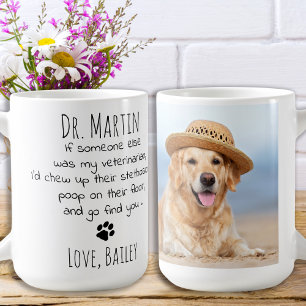 Funny Veterinary Personalisiert Pet Foto Kaffeetasse