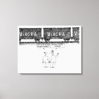 Funny "VIAGRA" Canvas Print Leinwanddruck