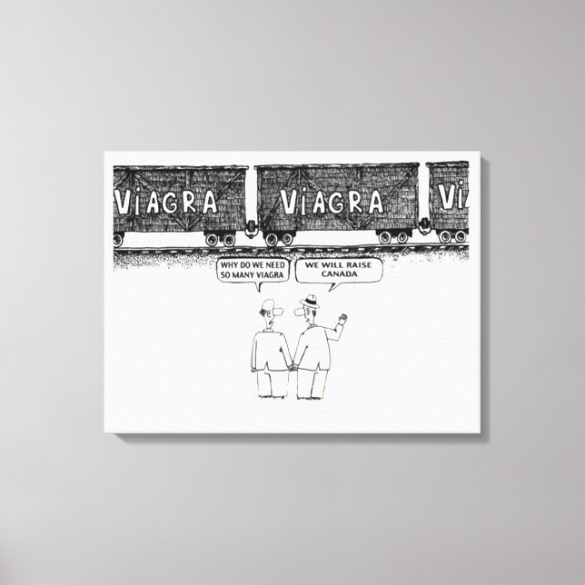 Funny "VIAGRA" Canvas Print Leinwanddruck (Vorderseite)