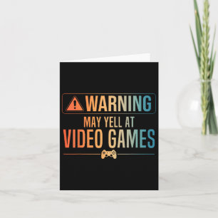 Funny Video Game Art für Herren Frauen Gaming Nerd Karte