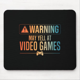 Funny Video Game Art für Herren Frauen Gaming Nerd Mousepad