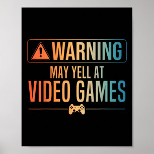 Funny Video Game Art für Herren Frauen Gaming Nerd Poster