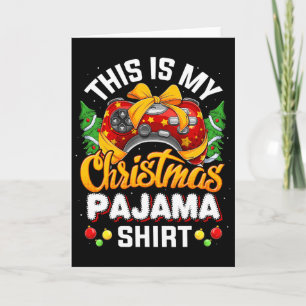 Funny Video Game Controller Weihnachts-Weihnachtsm Karte