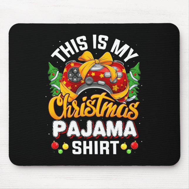 Funny Video Game Controller Weihnachts-Weihnachtsm Mousepad (Vorne)