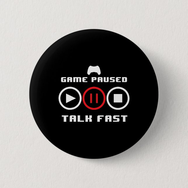 Funny Video Game Design für Männer Video Gaming Fr Button (Vorderseite)
