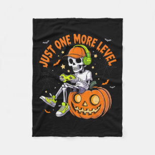 Funny Video Game Halloween Skeletter Gamer Kostüm Fleecedecke