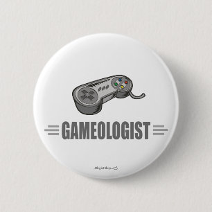Funny Video Gamer Button