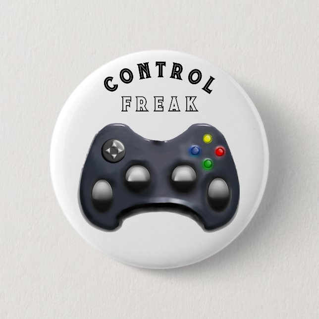 Funny Video Gamer-Geschenk Button (Vorderseite)