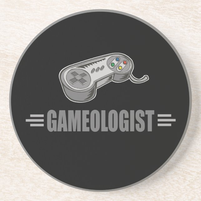 Funny Video Gamer Getränkeuntersetzer (Vorne)