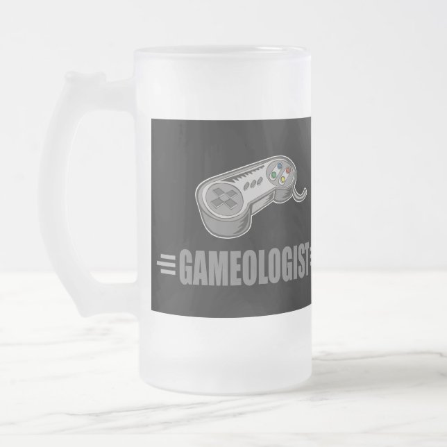 Funny Video Gamer Mattglas Bierglas (Links)