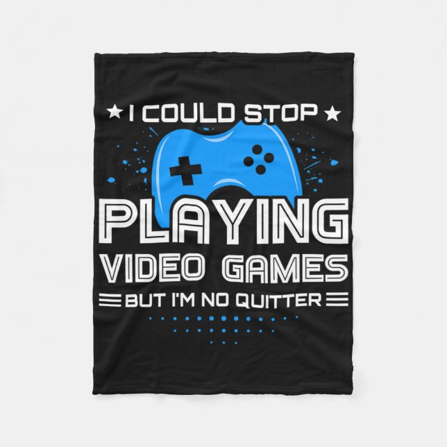 Funny Video Gamer - PC Console Gaming - Videospiel Fleecedecke (Vorderseite)