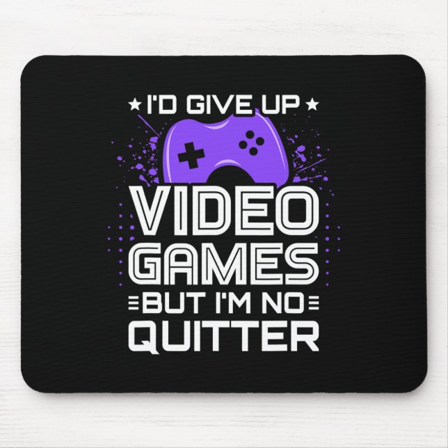 Funny Video Gamer - PC Console Gaming - Videospiel Mousepad (Vorne)