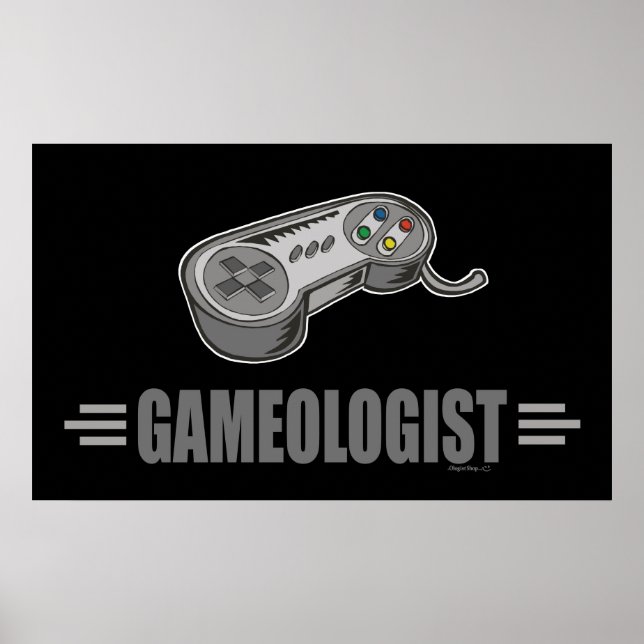 Funny Video Gamer Poster (Vorne)