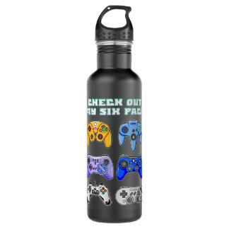 Funny Video Games Gamer Karo Out My Six Pack Edelstahlflasche