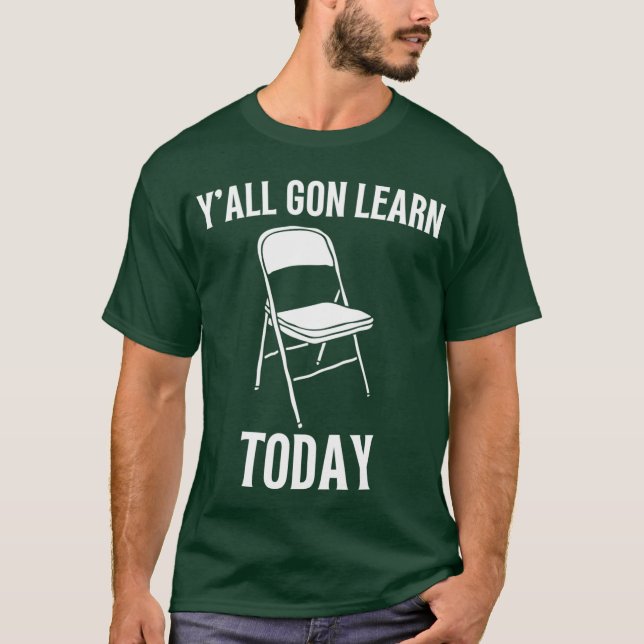 Funny video viral folding chair Alabama meme boat  T-Shirt (Vorderseite)
