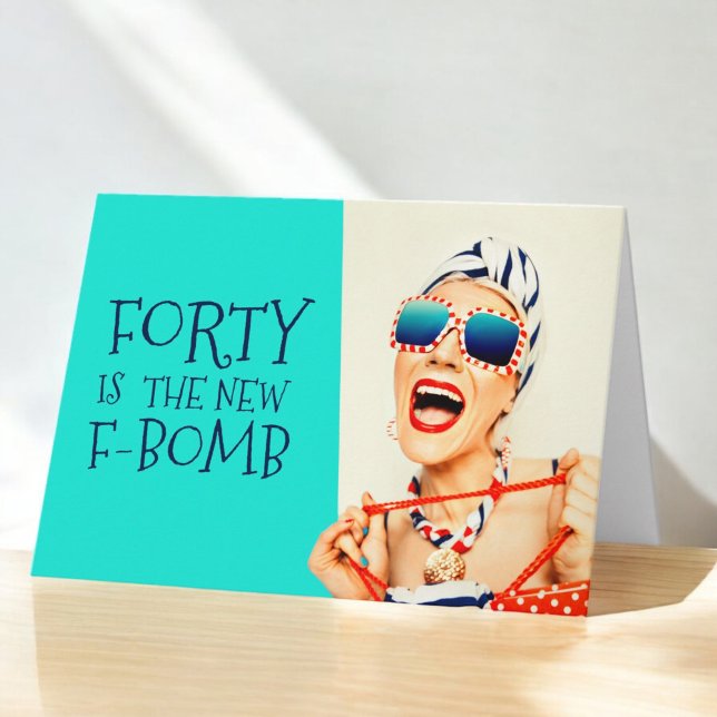 Funny Vierty ist die neue F-Bomb Ladys Birthday Karte (Von Creator hochgeladen)