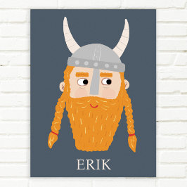 Funny Viking Personalisiert Poster