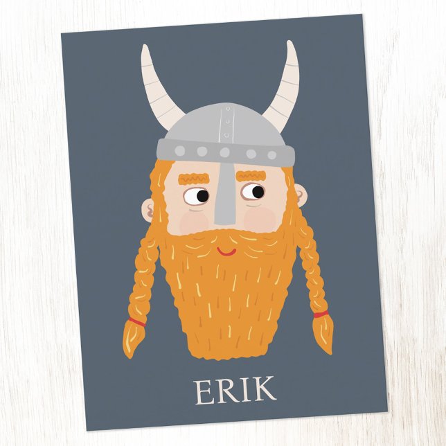 Funny Viking Personalisiert Postkarte (Von Creator hochgeladen)