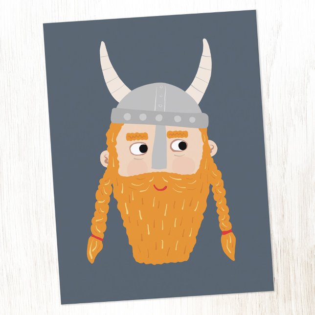 Funny Viking Postkarte (Von Creator hochgeladen)