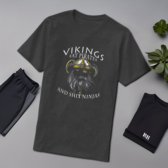 Funny Viking Warrior Skandinavier Spaß Valhalla T-Shirt (Von Creator hochgeladen)