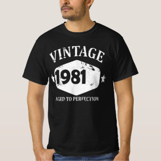 Funny Vintag 1981 Happy Geburtstag Geschenk Best E T-Shirt