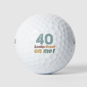 Funny Vintag 40. Geburtstag Golfball