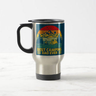 Funny Vintag Best Camping Vater Ever Vatertag Reisebecher