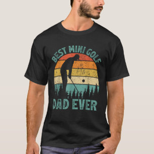Funny Vintag Best Mini Golf Vater Pater Tag T-Shirt