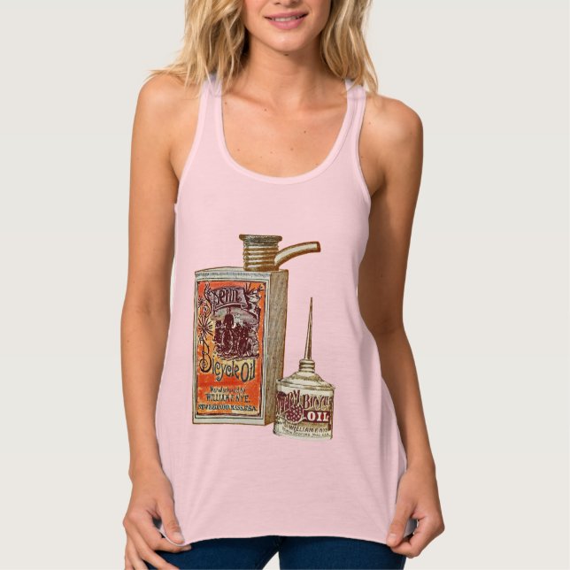 Funny Vintag Bicycle Sperm Oil Tank Top (Vorderseite)