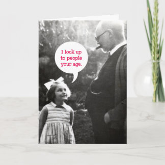 Funny Vintag Birthday Card für ältere Menschen Karte