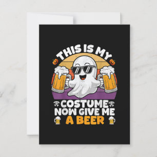 Funny Vintag Boo Postkarte