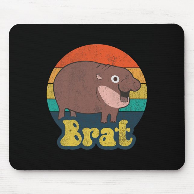 Funny Vintag Brat Ba Mousepad (Vorne)