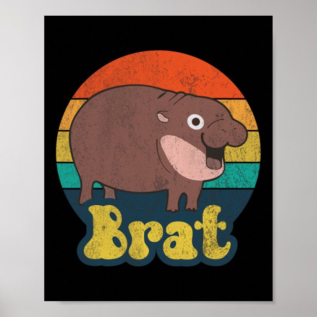 Funny Vintag Brat Ba Poster (Vorne)