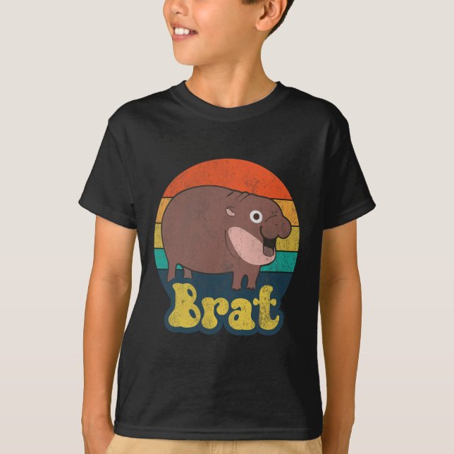 Funny Vintag Brat Ba T-Shirt (Vorderseite)