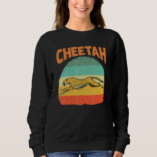 Funny Vintag Cheetah Art Boys Girls Leopard Safar Sweatshirt