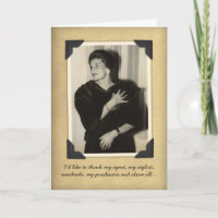 Funny Vintag Danke-Card